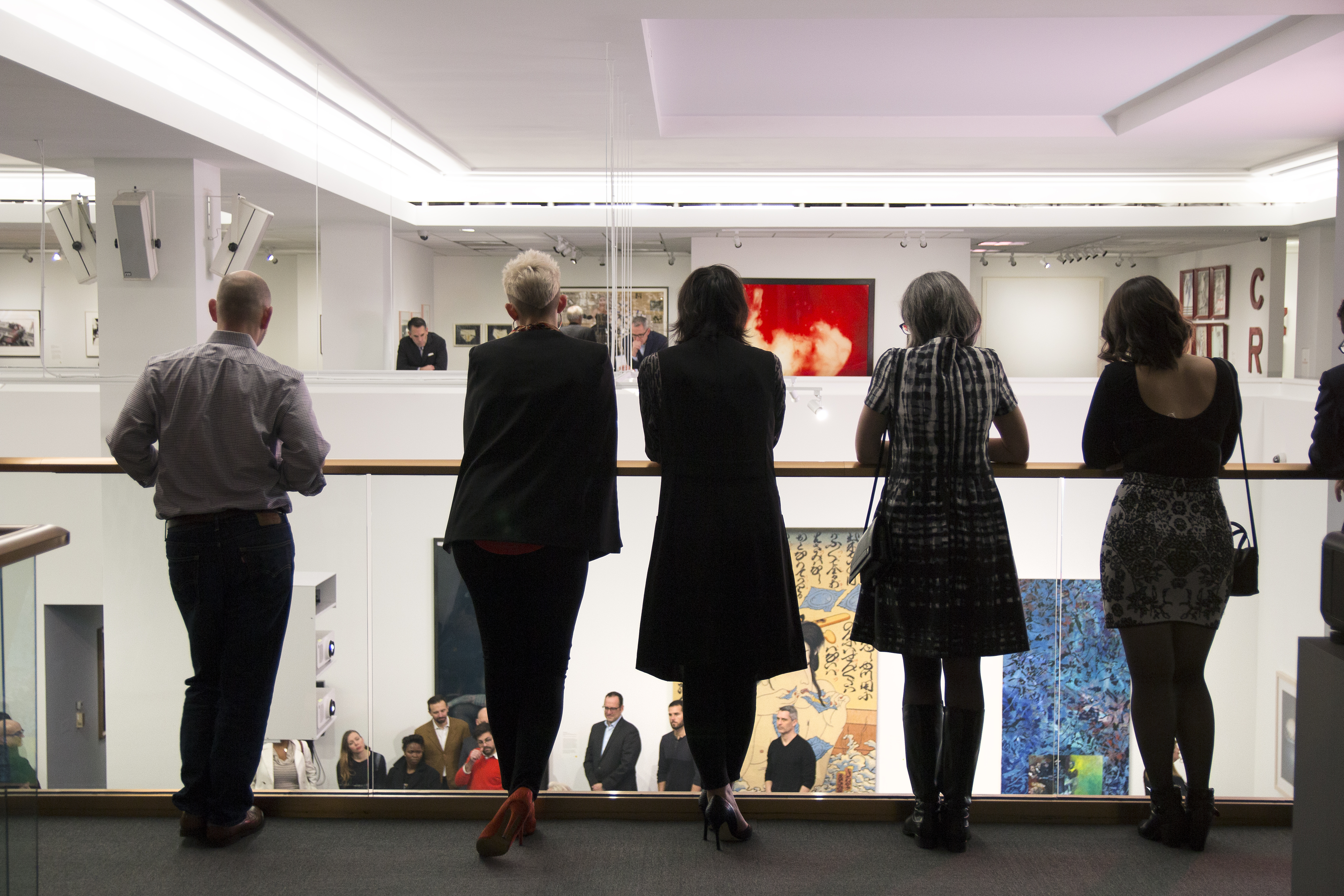 Visitors watching a performance. Image by Erik Kommer